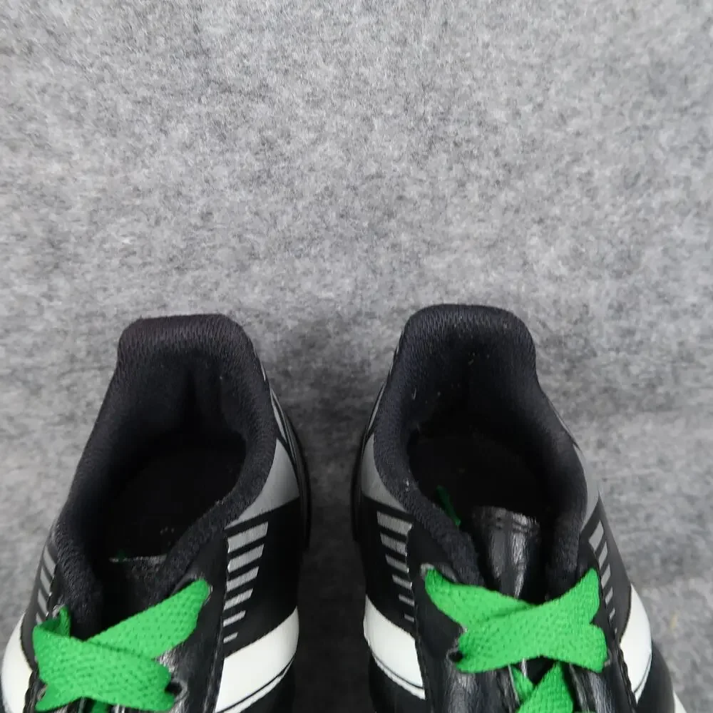 Adidas Shoes Kids 2.5 Soccer Cleats Puntero Black White Sport Athletic Lace Up